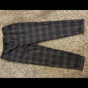 Plaid h&m chinos